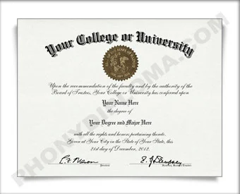 USA College and University Diploma General Stock Designs - Arched Name / Top Emblem