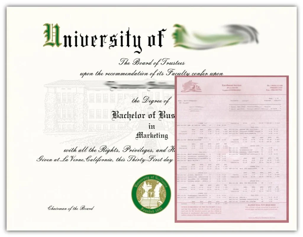 Original Match Diploma & Original Match Transcripts