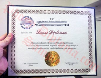 Diploma from Turkey University