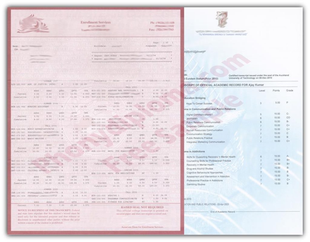 Match Replica Transcripts - USA