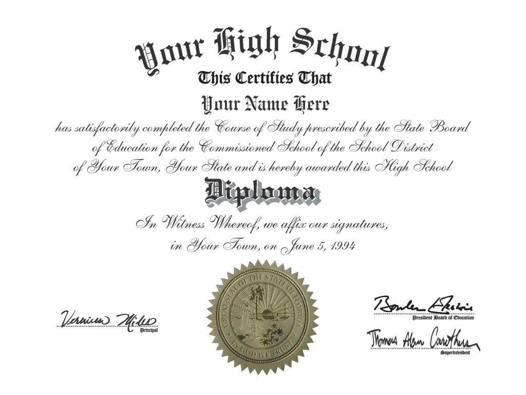 Home School Diploma 1