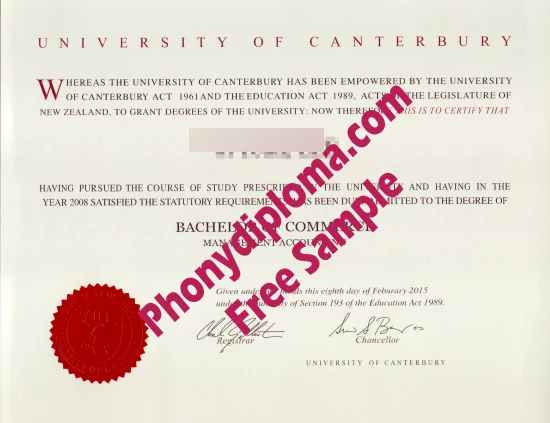 Diploma from New Zealand University
