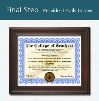 Cert TESOL - Horizontal Design