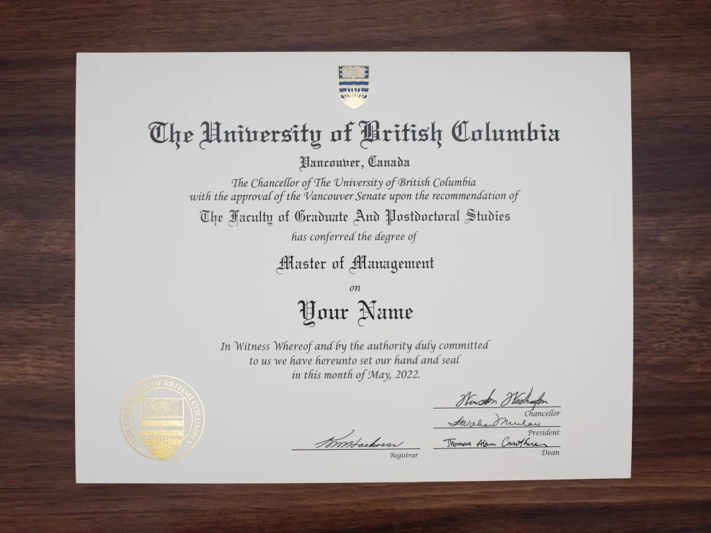 Canada College or University Original Match Diploma