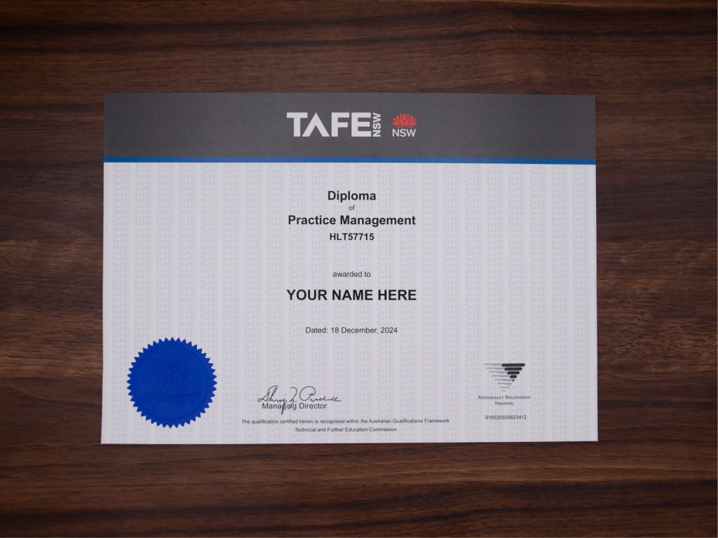 TAFE (or other RTO) Academic Transcript (Academic Record)